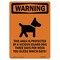 Signmission Safety Sign, OSHA WARNING, 10" Height, This Area Protected, Portrait OS-WS-D-710-V-13562 - alternate 1